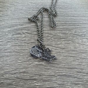 Silver Pendant Necklace Disney Princess Run 2012